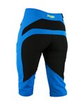 HAVEN Pantaloni scurți de ciclism fără bretele - 3/4 ENERGY THREEQ - albastru/galben