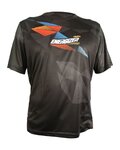 HAVEN Tricou de ciclism cu mânecă scurtă - ENERGIZER CRAZY SHORT - negru/roșu/albastru