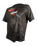 HAVEN Tricou de ciclism cu mânecă scurtă - ENERGIZER CRAZY SHORT - negru/roșu/albastru