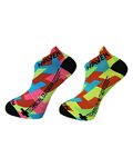 HAVEN Șosete de gleznă de ciclism - SNAKE NEO - multicolor