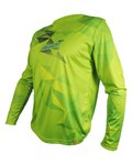 HAVEN Tricou de ciclism cu mânecă lungă de vară - ENERGIZER CRAZY LONG - verde
