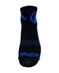 HAVEN Șosete clasice de ciclism - LITE SILVER NEO 2PAK - negru/albastru