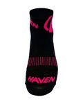 HAVEN Șosete clasice de ciclism - LITE SILVER NEO 2PAK - negru/roz
