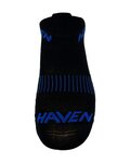 HAVEN Șosete de gleznă de ciclism - SNAKE SILVER NEO 2PAK - negru/albastru