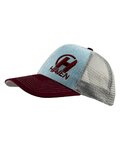 HAVEN Șapcă de ciclism - TRUCKER - gri/roșu