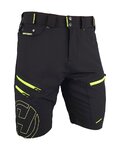 HAVEN Pantaloni scurți de ciclism fără bretele - NAVAHO SHORTY - negru/verde