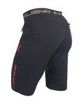HAVEN Pantaloni scurți de ciclism fără bretele - NALISHA SLIMFIT - negru/roșu