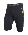 HAVEN Pantaloni scurți de ciclism fără bretele - NALISHA SLIMFIT - negru/verde