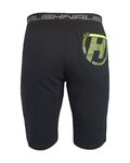HAVEN Pantaloni scurți de ciclism fără bretele - NALISHA SLIMFIT - negru/verde