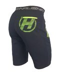 HAVEN Pantaloni scurți de ciclism fără bretele - NALISHA SLIMFIT - negru/verde