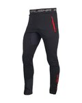 HAVEN Pantaloni de ciclism lungi fără bretele - NALISHA SLIMFIT - negru/roșu