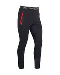 HAVEN Pantaloni de ciclism lungi fără bretele - NALISHA SLIMFIT - negru/roșu