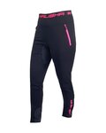 HAVEN Pantaloni de ciclism lungi fără bretele - NALISHA SLIMFIT - negru/roz