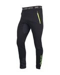 HAVEN Pantaloni de ciclism lungi fără bretele - NALISHA SLIMFIT - negru/verde