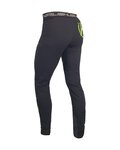 HAVEN Pantaloni de ciclism lungi fără bretele - NALISHA SLIMFIT - negru/verde