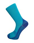 HAVEN Șosete clasice de ciclism - STRUCTURE LONG 2PAK - albastru
