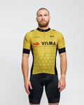 BONAVELO Tricou de ciclism cu mânecă scurtă - VISMA 2025 - galben/negru