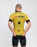 BONAVELO Tricou de ciclism cu mânecă scurtă - VISMA 2025 - galben/negru