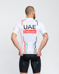 BONAVELO Tricou de ciclism cu mânecă scurtă - UAE 2024 - alb/roșu