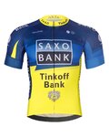BONAVELO Tricou de ciclism cu mânecă scurtă - SAXO BANK TINKOFF - albastru/galben