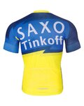 BONAVELO Tricou de ciclism cu mânecă scurtă - SAXO BANK TINKOFF - albastru/galben