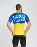 BONAVELO Tricou de ciclism cu mânecă scurtă - SAXO BANK TINKOFF - albastru/galben