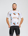 BONAVELO Tricou de ciclism cu mânecă scurtă - AG2R LA MONDIALE - alb/albastru