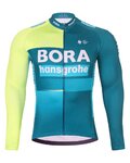 BONAVELO Tricou de cilism pentru iarnă cu mânecă lungă - BORA 2024 WINTER - verde