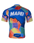 BONAVELO Tricou de ciclism cu mânecă scurtă - MAPEI - albastru/multicolor