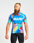 BONAVELO Tricou de ciclism cu mânecă scurtă - MAPEI - albastru/multicolor
