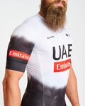 BONAVELO Tricou de ciclism cu mânecă scurtă - UAE 2025 - alb/negru