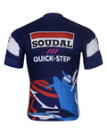 BONAVELO Tricou de ciclism cu mânecă scurtă - SOUDAL-QUICKSTEP 2025 - albastru/alb