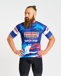 BONAVELO Tricou de ciclism cu mânecă scurtă - SOUDAL-QUICKSTEP 2025 - albastru/alb