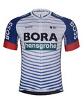 BONAVELO Tricou de ciclism cu mânecă scurtă - BORA 2026 - alb/multicolor
