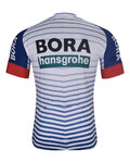 BONAVELO Tricou de ciclism cu mânecă scurtă - BORA 2026 - alb/multicolor