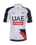 BONAVELO Tricou de ciclism cu mânecă scurtă - UAE KID 2026 - alb/negru/roșu
