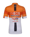 BONAVELO Tricou de ciclism cu mânecă scurtă - INEOS GRENADIERS KID 2026 - alb/portocaliu