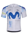 BONAVELO Tricou de ciclism cu mânecă scurtă - MOVISTAR 2026 - alb/albastru