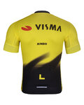 BONAVELO Tricou de ciclism cu mânecă scurtă - VISMA 2026 - galben/negru