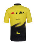 BONAVELO Tricou de ciclism cu mânecă scurtă - VISMA 2026 KIDS - galben/negru