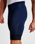 HOLOKOLO Pantaloni scurți de ciclism fără bretele - ELITE - albastru/negru
