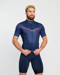 HOLOKOLO Tricou de ciclism cu mânecă scurtă - LEVEL UP - albastru