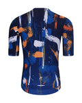HOLOKOLO Tricou de ciclism cu mânecă scurtă - STROKES - portocaliu/albastru