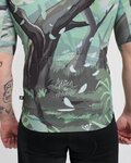 HOLOKOLO Tricou de ciclism cu mânecă scurtă - FOREST - verde/maro