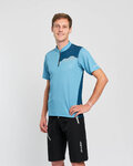 HOLOKOLO Tricou de ciclism cu mânecă scurtă - ADVENTURE - albastru