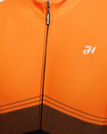 HOLOKOLO Tricou de cilism pentru iarnă cu mânecă lungă - ARROW II WINTER - portocaliu/negru