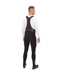 HOLOKOLO Pantaloni de ciclism lungi cu bretele - ELITE WINTER - negru