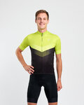 HOLOKOLO Tricou de ciclism cu mânecă scurtă - ARROW II - verde deschis/negru