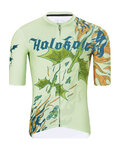 HOLOKOLO Tricou de ciclism cu mânecă scurtă - DRAGON - verde deschis