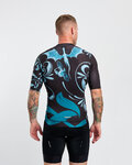 HOLOKOLO Tricou de ciclism cu mânecă scurtă - DRAGON - albastru/negru